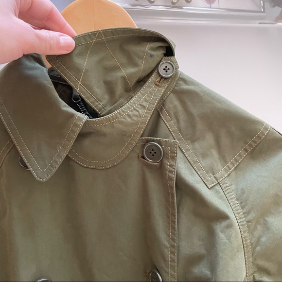 J.Crew Green/Olive Trench Coat - Picture 10 of 10